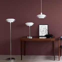 Gulvlamper^Dyberg Larsen DL31 gulvlampe hvid