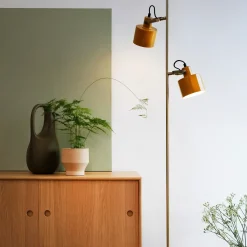 New Dyberg Larsen Ocean gulvlampe karry/messing/turkis