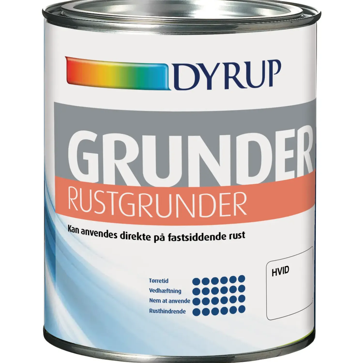 Dyrup Metalgrunder^grunder rustgrunder hvid 0,75 L