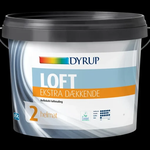 Sale Dyrup loftmaling ekstra dækkende 2 hvid 2,25 L