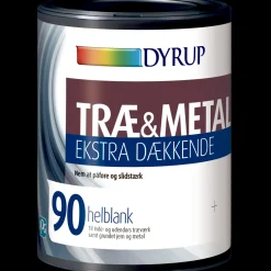 Dyrup Træmaling^træ og metalmaling ekstra dækkende 90 hvid 0,75 L