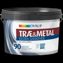 Dyrup Træmaling^træ og metalmaling ekstra dækkende 90 hvid 0,75 L