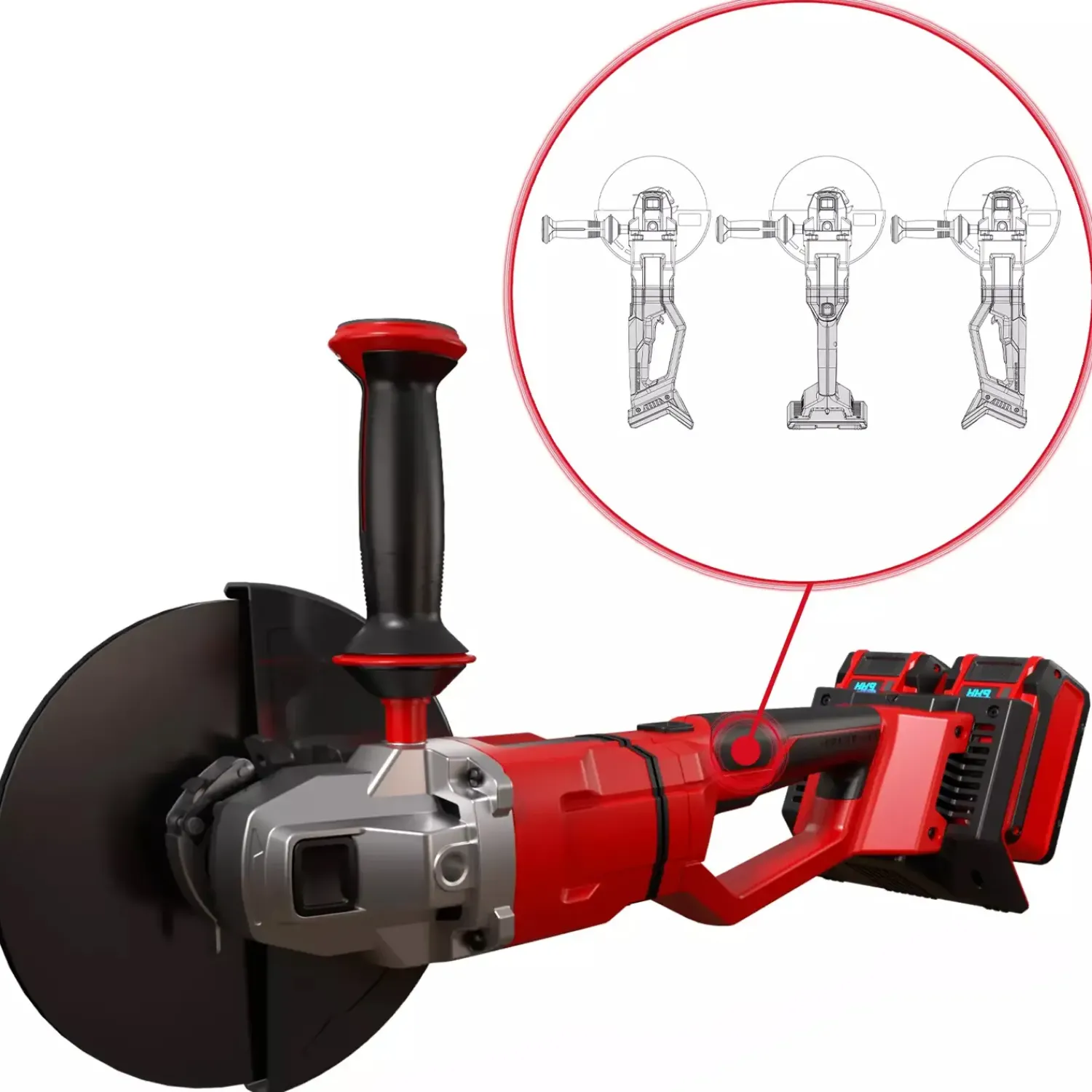 Einhell Vinkelslibere^AXXIO 36/230 Q 2x18V vinkelsliber solo