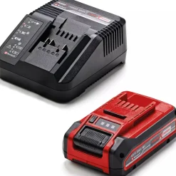 Einhell Hækkeklippere^GE-HC 18 Li T 18V multiklippersæt 2i1 3,0Ah batteri og lader