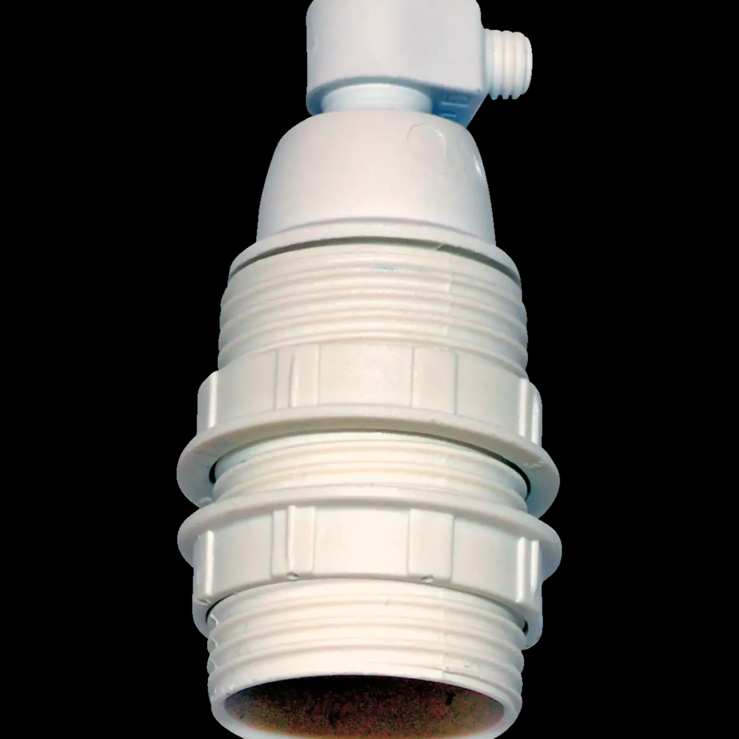 Sale E-Line fatning E14 m/gevind 2. ringe hvid