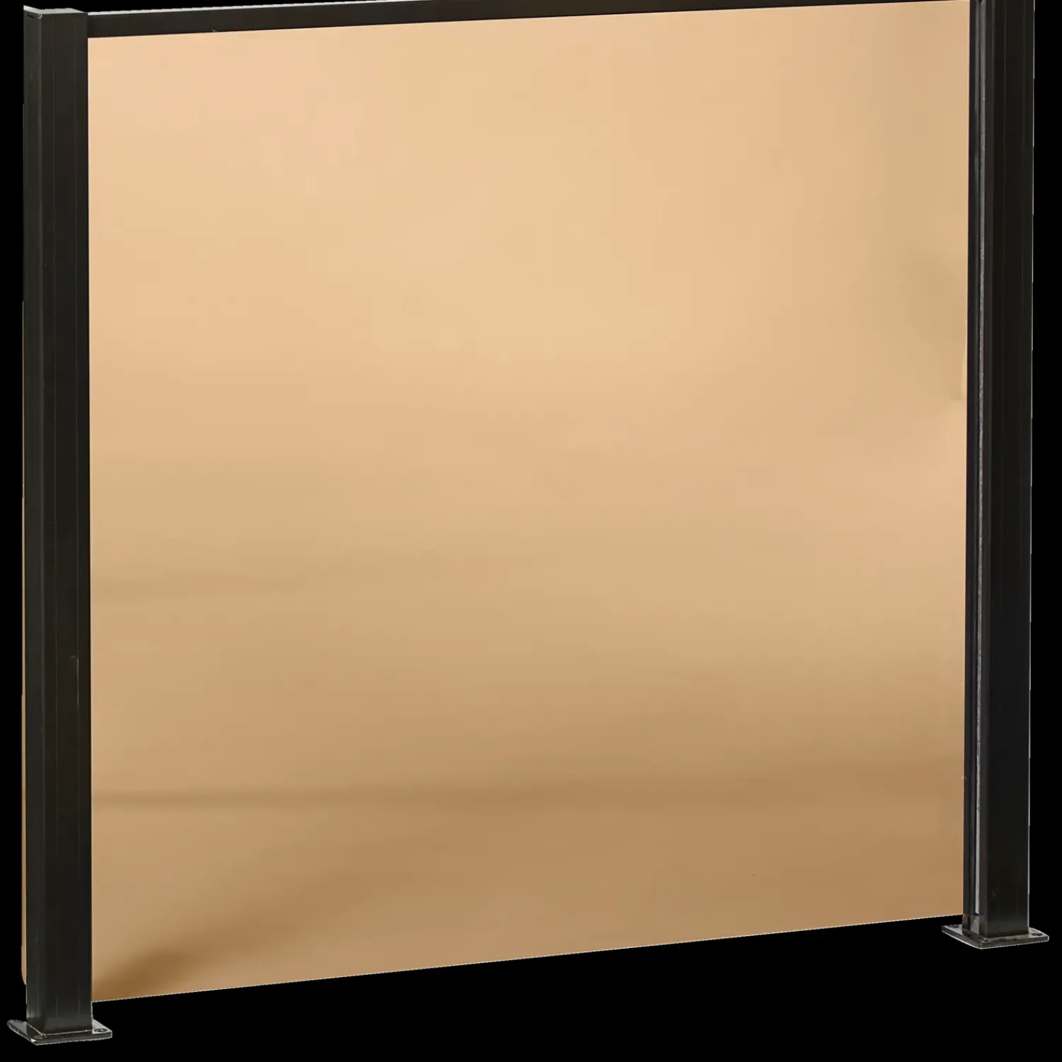 Stål- Og Glashegn^Elmholm hegn m/smoke glas startsæt 95 cm