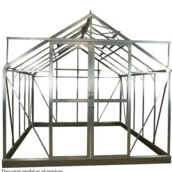 New Elmholm Standard drivhus antracit med hærdet glas, inkl. sokkel 11,66 m²