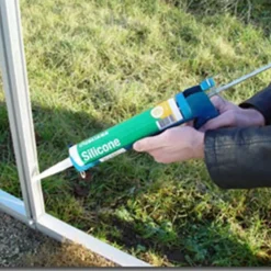 New Elmholm Standard drivhus antracit med hærdet glas, inkl. sokkel 11,66 m²