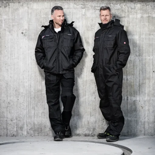 ENGEL Arbejdsbukser^Combat håndværkerbukser med hængelommer sort str. 92