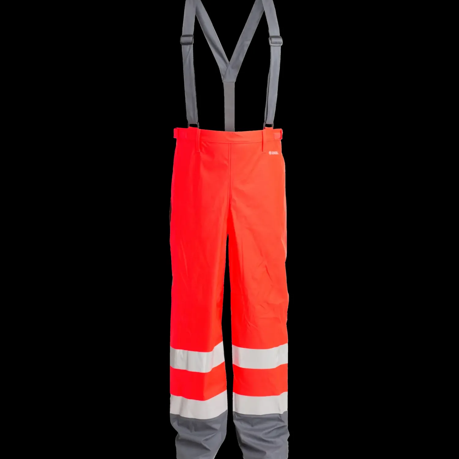 Regntøj^ENGEL Safety regnbukser rød/grå str. S