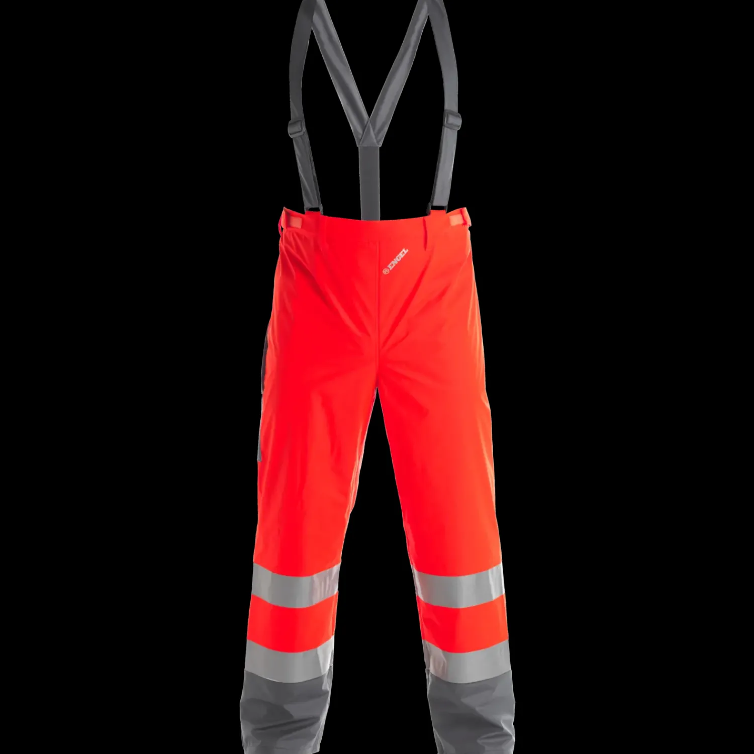 Regntøj^ENGEL Safety regnbukser rød/grå str. S