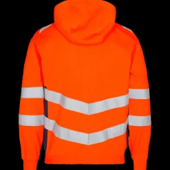 ENGEL Trøjer Og Sweatshirts^Safety sweat cardigan orange/blue ink str. 2XL