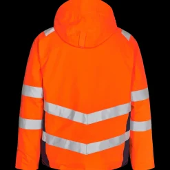 ENGEL Hi-Vis Tøj Og Udstyr^Safety vinterjakke orange/blue ink str. 2XL