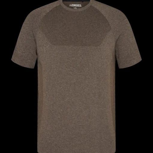 T-Shirts^ENGEL X-treme sømløs t-shirt forest grøn melange str. L/XL