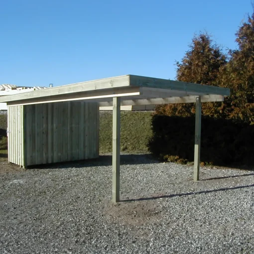 Davidsen Erik carport med redskabsrum 320x604 cm - UDEN TAG