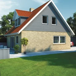 Outlet Cedral Etex Click træstruktur grå C05, 186x3600x12 mm