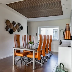 Fibrotech Akustikpaneler^Premium Proff akustikpanel 22x605x3000 mm smoked oak