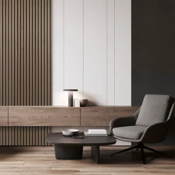 Akustikpaneler^Fibrotech Quanti akustikpanel 18x520x2440 mm walnut