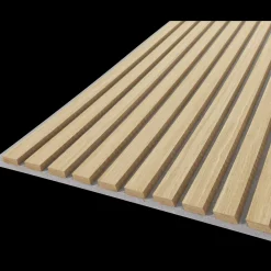 Sale Fibrotech Quanti akustikpanel 18x520x2440 mm light oak m/grå polyester