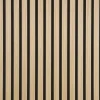 Online Fibrotech Quanti akustikpanel 18x520x2440 mm light oak m/sort polyester
