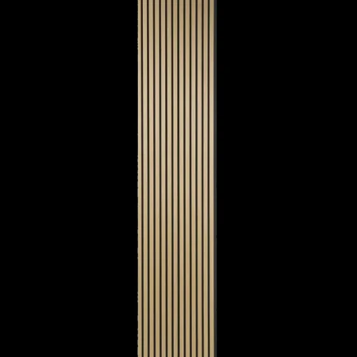 Online Fibrotech Quanti akustikpanel 18x520x2440 mm light oak m/sort polyester