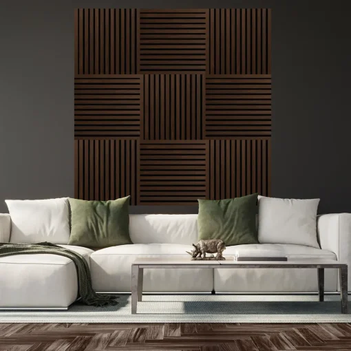 Outlet Fibrotech Square akustikpanel 22x520x520 mm smoked oak - pk á 2 stk.