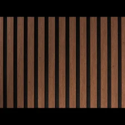 Fibrotech Akustikpaneler^Unika akustikpanel 22x600x2440 mm smoked oak