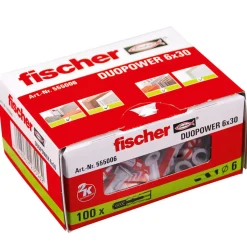 Fischer DuoPower dyvel 6x30 mm 100 stk