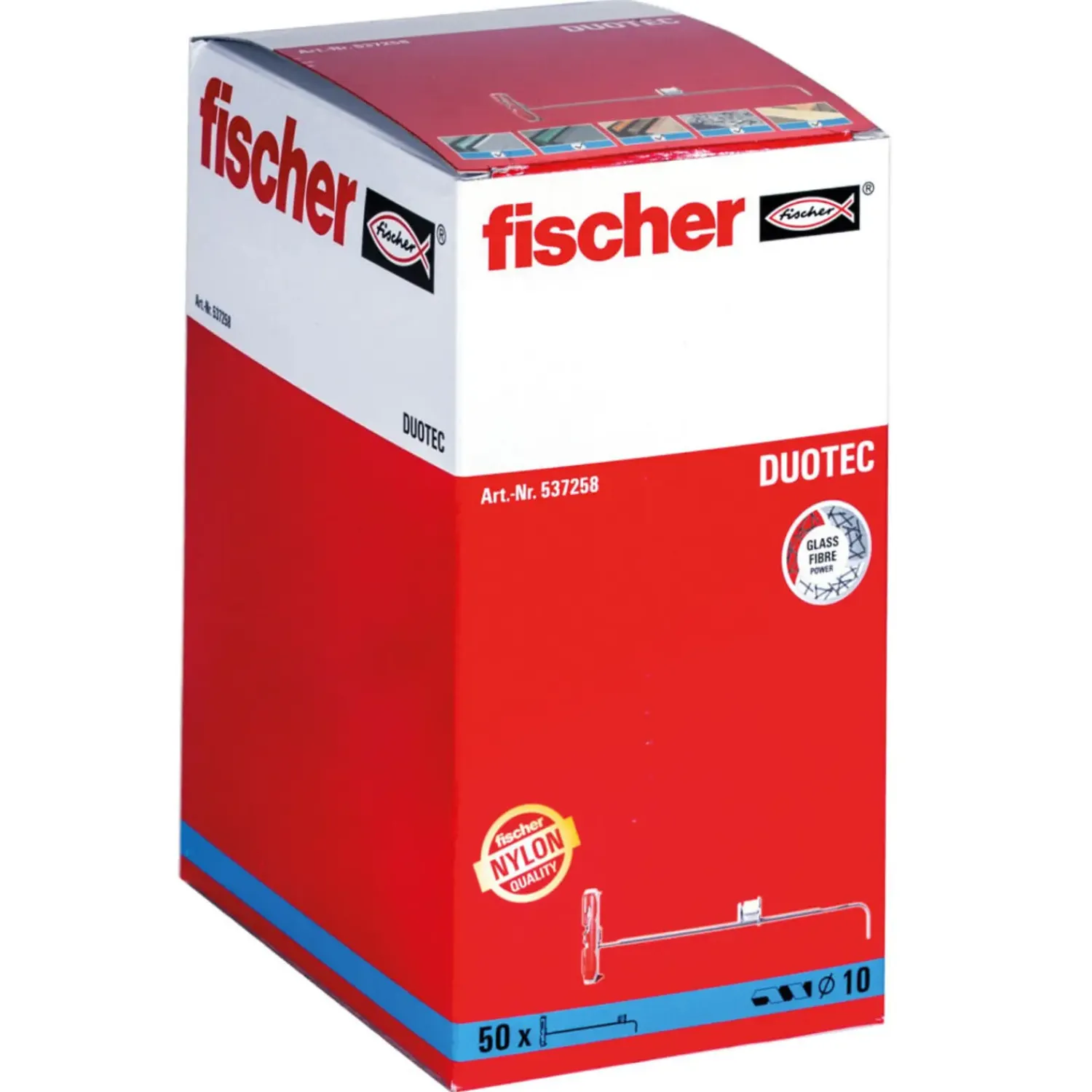 fischer Rawlplugs Og Dyvler^DuoTec 10 kipdyvel 50 stk