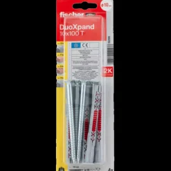 Best Fischer Duoxpand karmdyvel 10x100  4 stk elforzinket
