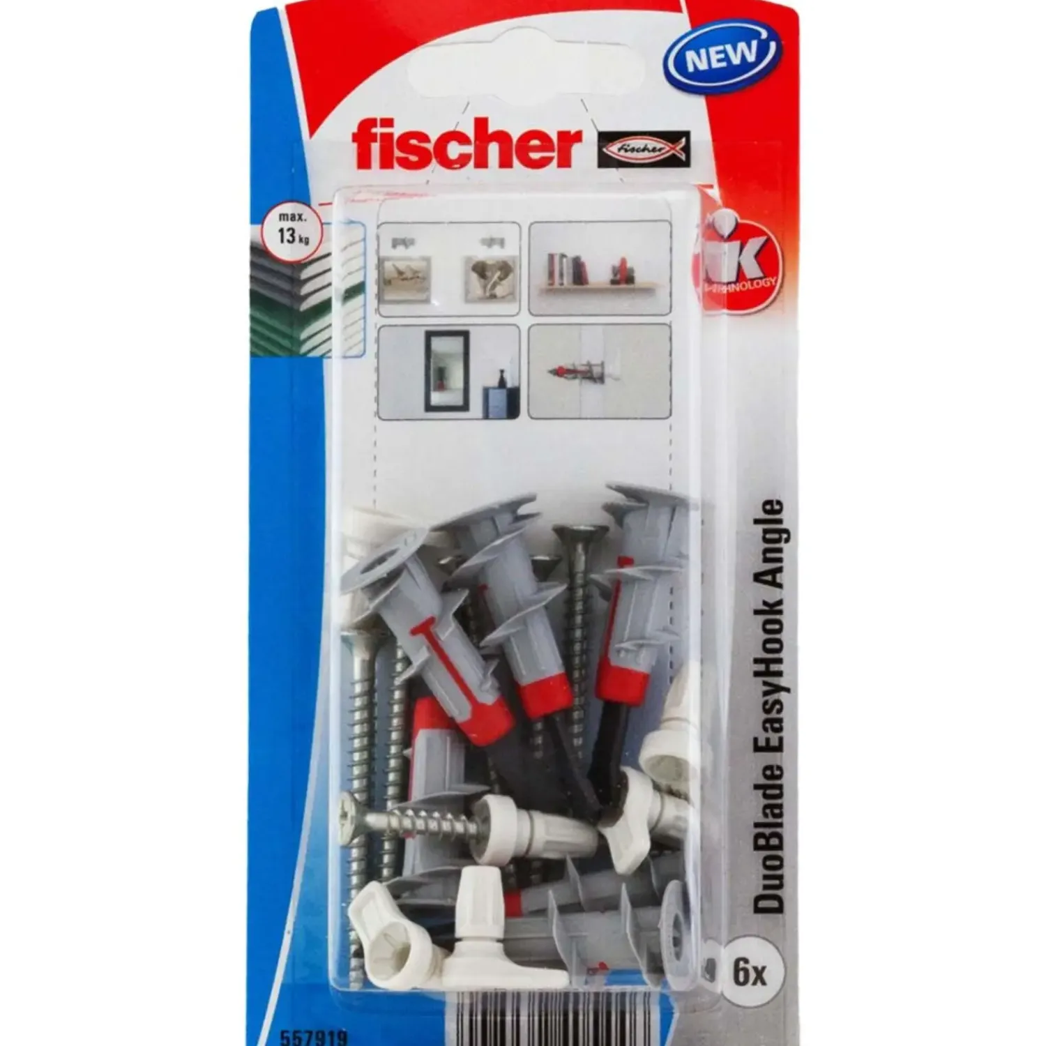 fischer Easyhook Vinkel DuoBlade 4x50 mm 6 stk