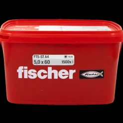 Terrasseskruer^Fischer FTS-ST terrasseskrue 5,0x60 A4 TX20 1500 stk