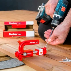 Sale fischer hiddenfast fixtainer med 2 guides inkl. bits