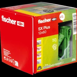 Rawlplugs Og Dyvler^fischer SX Plus Green ekspansionsplug 5x25 mm 90 stk.