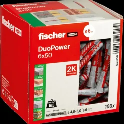 fischer Rawlplugs Og Dyvler^universaldybel duopower 6x50 DIY 100 stk