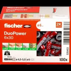 New fischer universaldybel duopower 6x30 DIY 100 stk