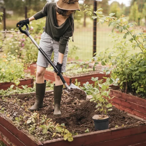 Fiskars Haveredskaber^Ergonomic spadsspade grå