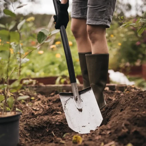 Fiskars Haveredskaber^Ergonomic spadsspade grå