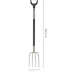 Hot Fiskars ergonomisk havegreb grå