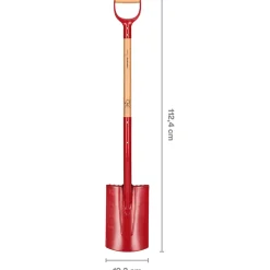 Fiskars Haveredskaber^smade med afrundet blad, lang skaft