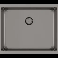 Online Flow FL20 køkkenvask stål 450x550 mm PVD gunmetal