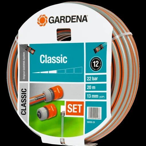 Clearance Gardena Classic slange 1/2" - 20 m inkl. 2 slangekoblinger 18006
