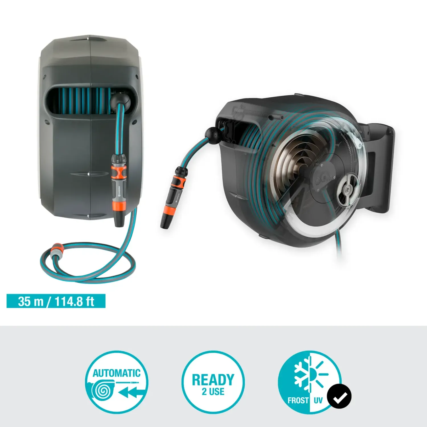 New Gardena RollUp XL 35 vægslangeboks m/35 m slange