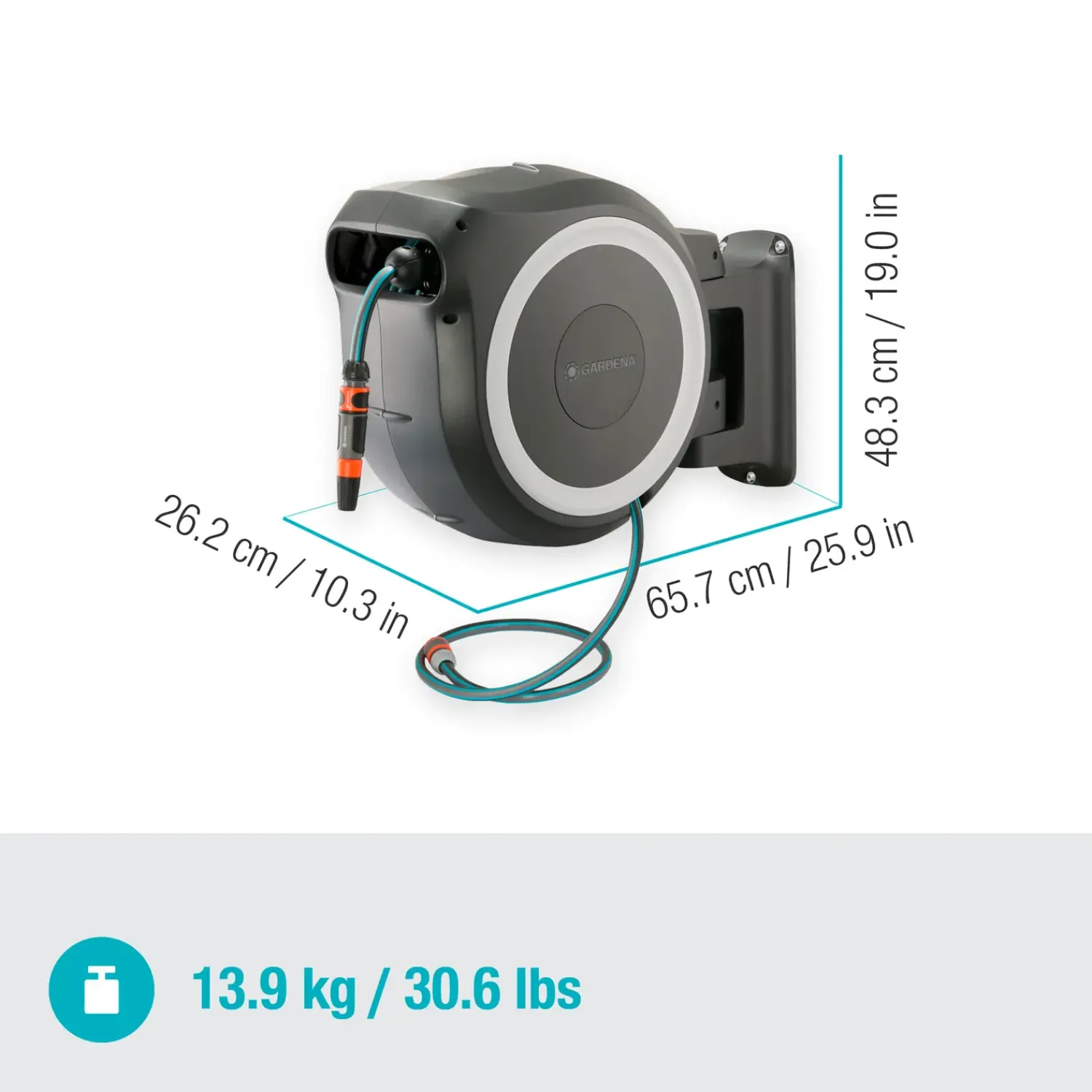 New Gardena RollUp XL 35 vægslangeboks m/35 m slange