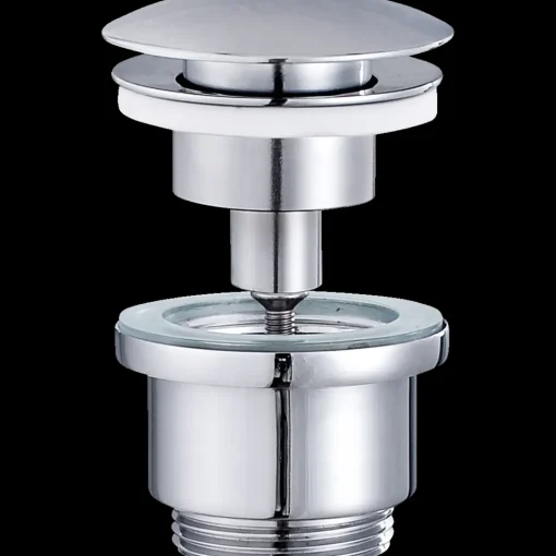 Outlet Geyser push bundventil 1 1/4" krom
