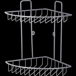 Sæbehylder^Geyser tråd hjørnehylde dobbelt mat satin