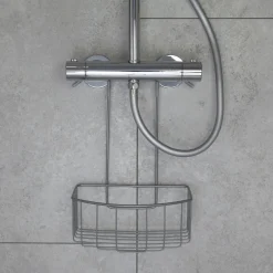 Sæbehylder^Geyser trådkurv til armatur hjørnemodel 240x360x140 mm