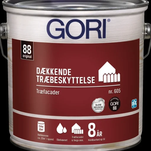Discount GORI 88 dækkende træbeskyttelse  træbeskyttelse renhvid 2,5 L