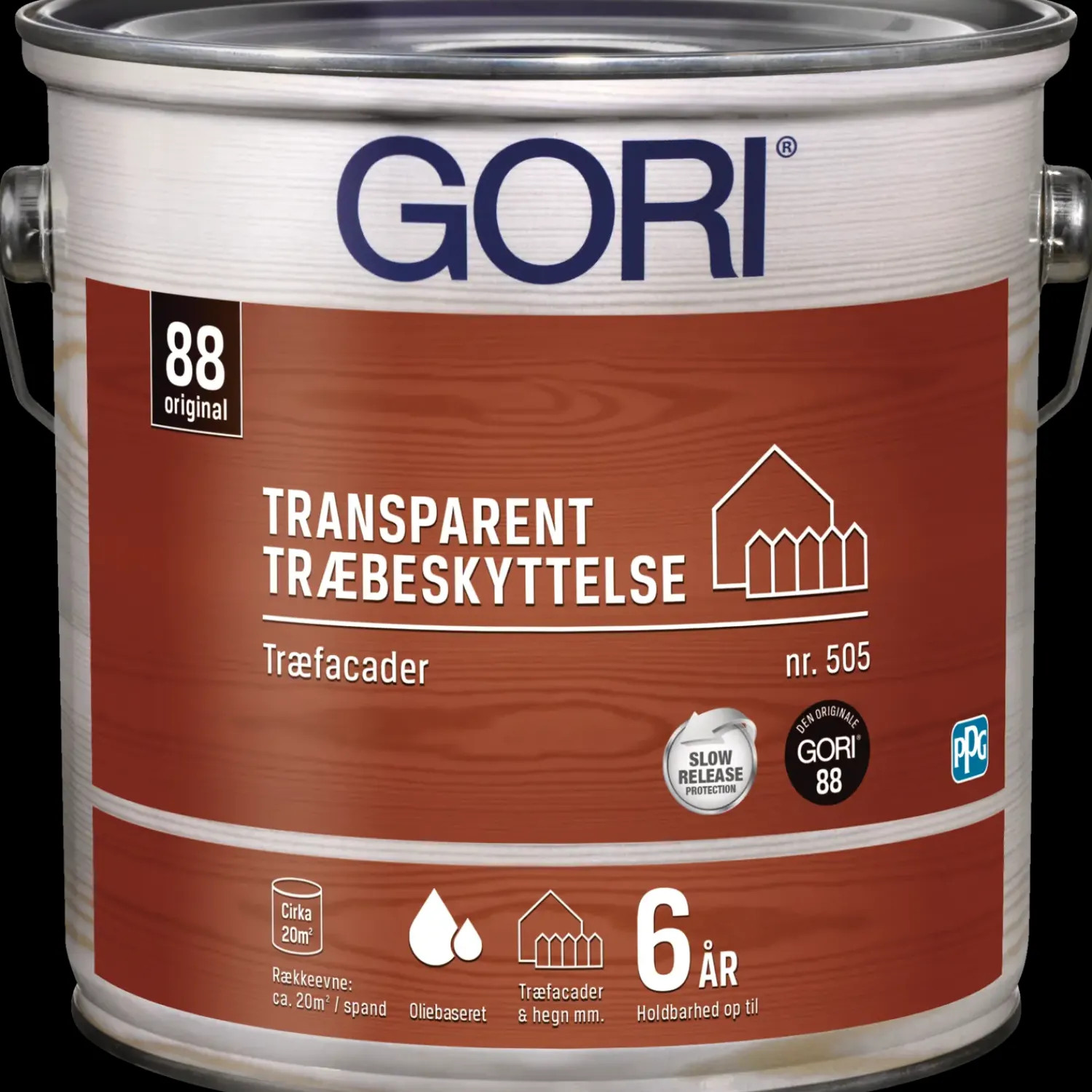 GORI 505 transparent træbeskyttelse nød 2,5 L