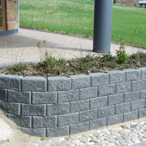 RBR Støttemure^Grå lock-block 15x30x17,5 cm